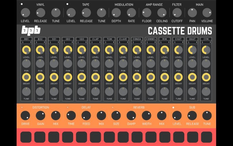 BPB Cassette Drums — 808, 909, 606 and MFB-522
